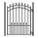 Aleko Steel Sliding Driveway Gate 18 ft with Pedestrian Gate 5 ft ST. PETERSBURG Style DG18STPSSLPED-AP