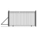 Aleko Steel Sliding Driveway Gate 20 ft with Pedestrian Gate 5 ft MADRID Style DG20MADSSLPED-AP