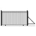 Aleko Steel Sliding Driveway Gate Madrid Style 12 x 6 1/4 Feet DG12MADSSL-AP