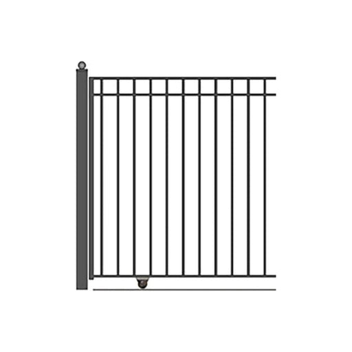 Aleko Steel Sliding Driveway Gate Madrid Style 12 x 6 1/4 Feet DG12MADSSL-AP