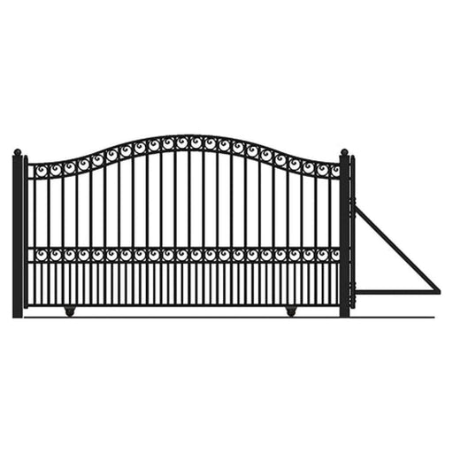 Aleko Steel Sliding Driveway Gate Paris Style 12 x 6 ft DG12PARSSL-AP