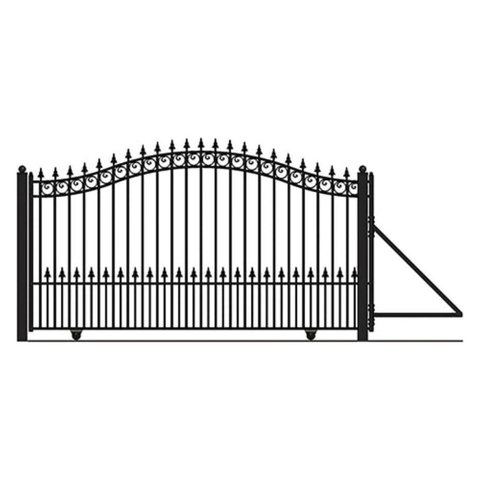 Aleko Steel Sliding Driveway Gate Prague Style 14 x 6 ft DG14PRASSL-AP