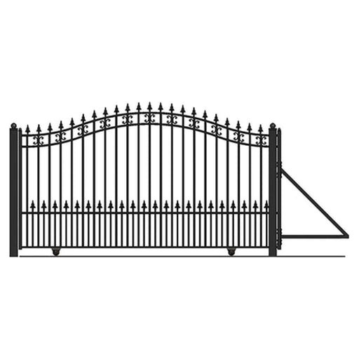 Aleko Steel Sliding Driveway Gate ST.LOUIS Style 12 x 6 ft DG12SPTSSL-AP