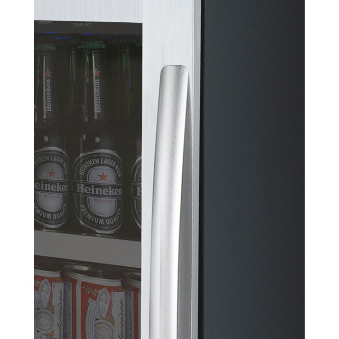 Allavino 15" Wide FlexCount II Tru-Vino Stainless Steel Left Hinge Beverage Center VSBC15-SL20