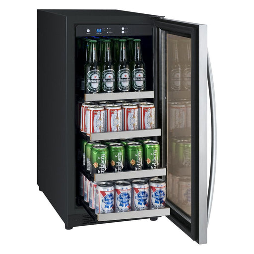 Allavino 15" Wide FlexCount II Tru-Vino Stainless Steel Right Hinge Beverage Center VSBC15-SR20