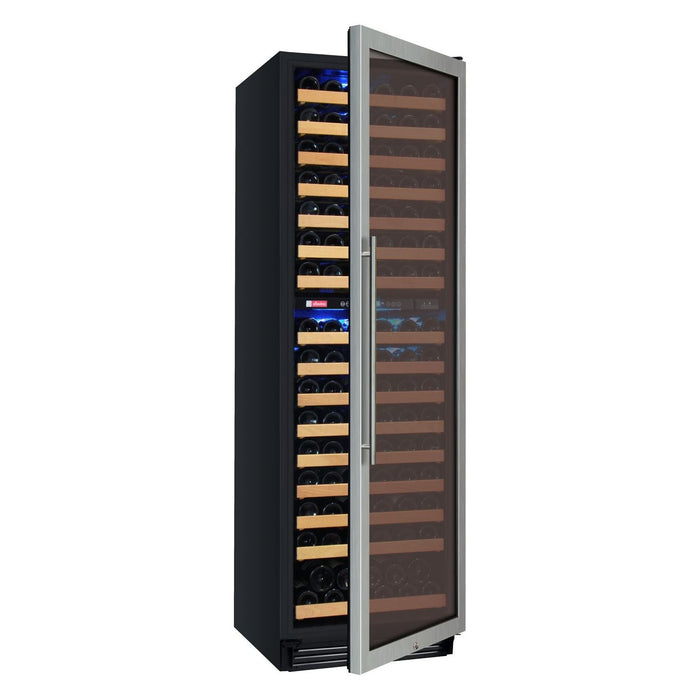 Allavino 24" Wide FlexCount Classic II Tru-Vino 172 Bottle Dual Zone Stainless Steel Right Hinge Wine Refrigerator YHWR172-2SR20