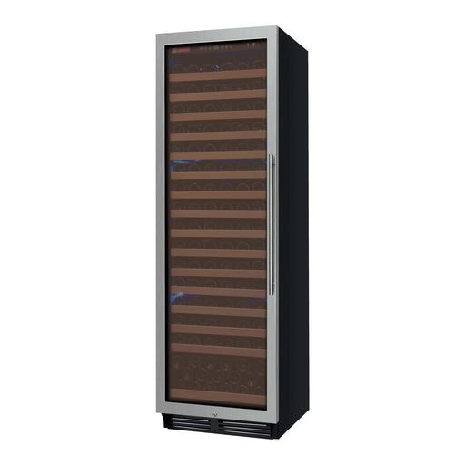 Allavino 24" Wide FlexCount Classic II Tru-Vino 174 Bottle Single Zone Stainless Steel Left Hinge Wine Refrigerator YHWR174-1SL20