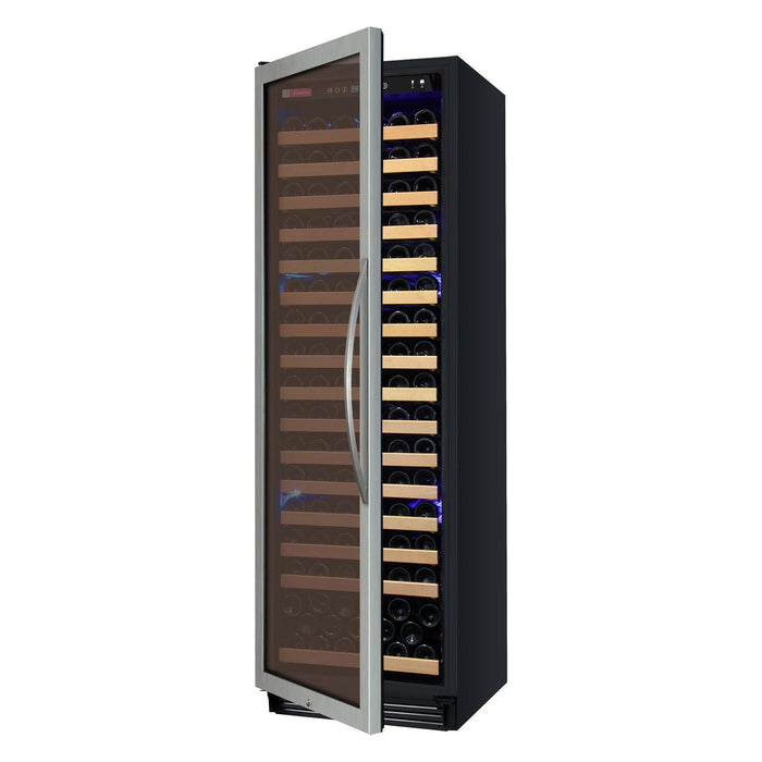 Allavino 24" Wide FlexCount Classic II Tru-Vino 174 Bottle Single Zone Stainless Steel Left Hinge Wine Refrigerator YHWR174-1SL20