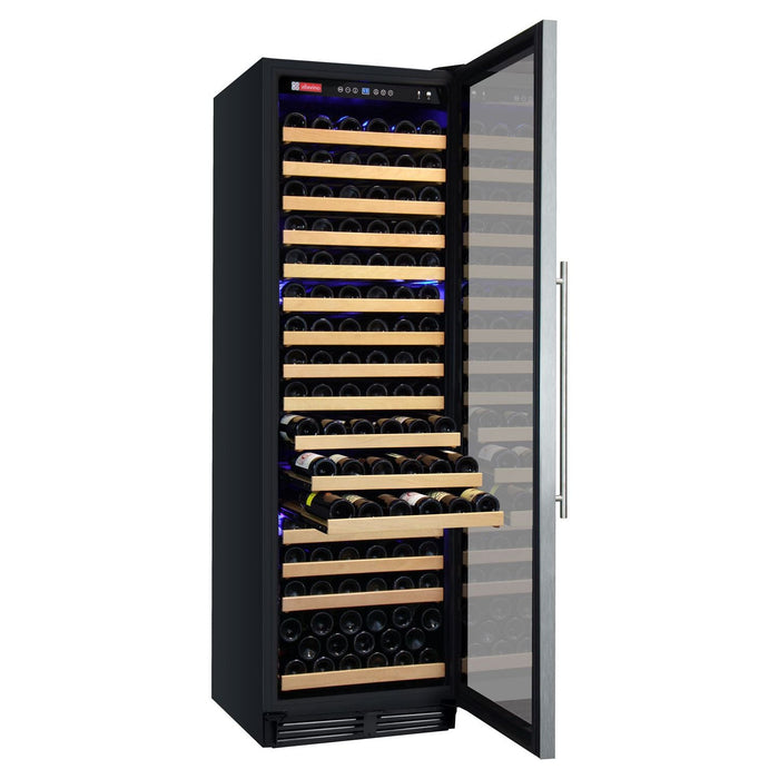 Allavino 24" Wide FlexCount Classic II Tru-Vino 174 Bottle Single Zone Stainless Steel Right Hinge Wine Refrigerator YHWR174-1SR20