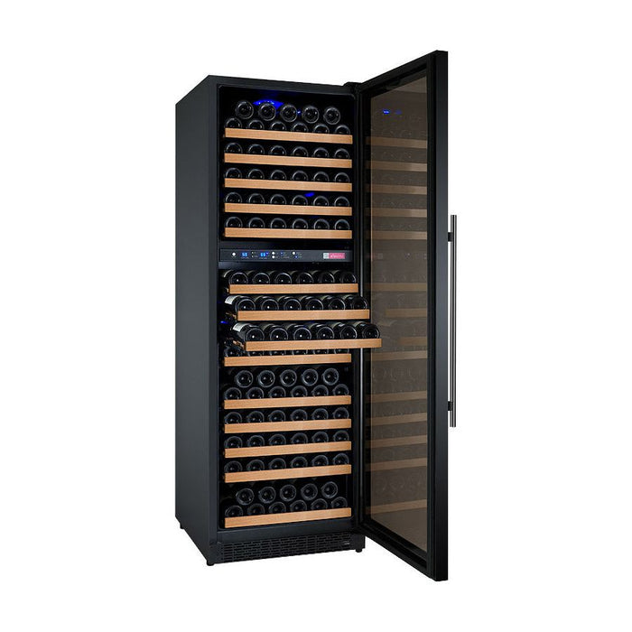 Allavino 24" Wide FlexCount II Tru-Vino 172 Bottle Dual Zone Black Right Hinge Wine Refrigerator VSWR172-2BR20