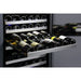 Allavino 24" Wide FlexCount II Tru-Vino 172 Bottle Dual Zone Stainless Steel Left Hinge Wine Refrigerator VSWR172-2SL20