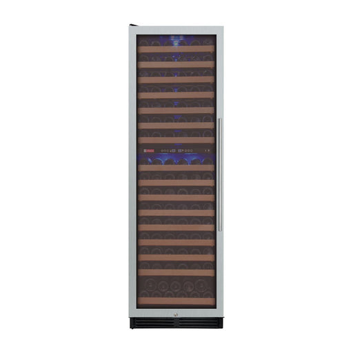 Allavino 24" Wide FlexCount II Tru-Vino 172 Bottle Dual Zone Stainless Steel Left Hinge Wine Refrigerator YHWR172-2SL20