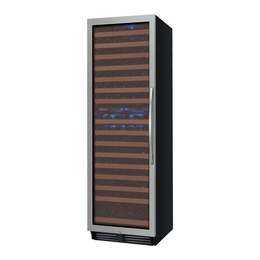 Allavino 24" Wide FlexCount II Tru-Vino 172 Bottle Dual Zone Stainless Steel Left Hinge Wine Refrigerator YHWR172-2SL20