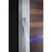 Allavino 24" Wide FlexCount II Tru-Vino 172 Bottle Dual Zone Stainless Steel Left Hinge Wine Refrigerator YHWR172-2SL20