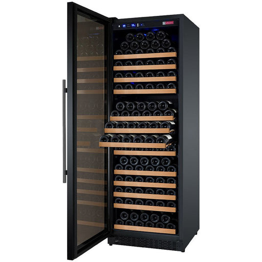 Allavino 24" Wide FlexCount II Tru-Vino 177 Bottle Single Zone Black Left Hinge Wine Refrigerator VSWR177-1BL20