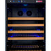 Allavino 24" Wide FlexCount II Tru-Vino 177 Bottle Single Zone Black Left Hinge Wine Refrigerator VSWR177-1BL20