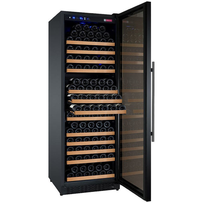 Allavino 24" Wide FlexCount II Tru-Vino 177 Bottle Single Zone Black Right Hinge Wine Refrigerator VSWR177-1BR20