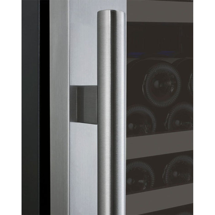 Allavino 24" Wide FlexCount II Tru-Vino 177 Bottle Single Zone Stainless Steel Left Hinge Wine Refrigerator VSWR177-1SL20