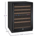 Allavino 24" Wide FlexCount II Tru-Vino 56 Bottle Dual Zone Black Right Hinge Wine Refrigerator VSWR56-2BR20