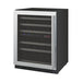 Allavino 24" Wide FlexCount II Tru-Vino 56 Bottle Dual Zone Stainless Steel Left Hinge Wine Refrigerator VSWR56-2SL20