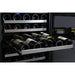 Allavino 24" Wide FlexCount II Tru-Vino 56 Bottle Dual Zone Stainless Steel Left Hinge Wine Refrigerator VSWR56-2SL20