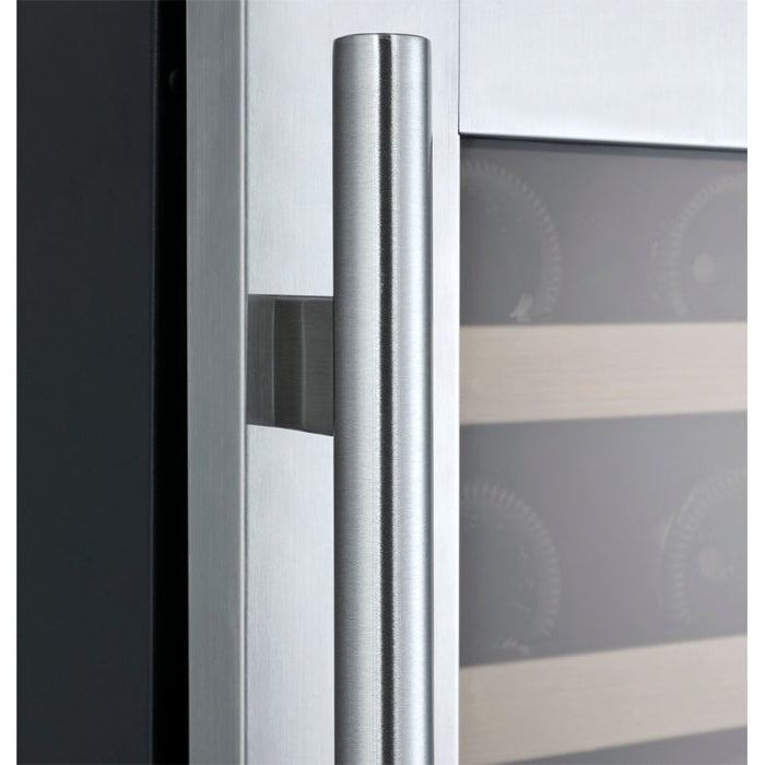 Allavino 24" Wide FlexCount II Tru-Vino 56 Bottle Dual Zone Stainless Steel Left Hinge Wine Refrigerator VSWR56-2SL20