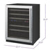 Allavino 24" Wide FlexCount II Tru-Vino 56 Bottle Dual Zone Stainless Steel Left Hinge Wine Refrigerator VSWR56-2SL20