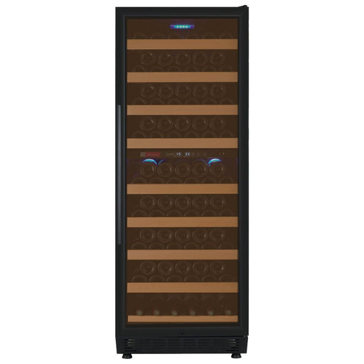 Allavino 24" Wide Vite II Tru-Vino 99 Bottle Dual Zone Black Right Hinge Wine Refrigerator YHWR99-2BR20