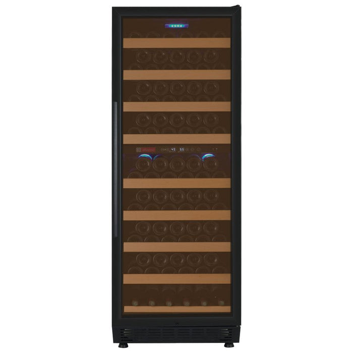 Allavino 24" Wide Vite II Tru-Vino 99 Bottle Dual Zone Black Right Hinge Wine Refrigerator YHWR99-2BR20