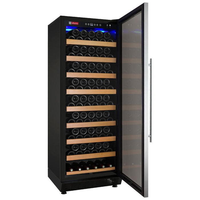 Allavino 24" Wide Vite II Tru-Vino 99 Bottle Single Zone Stainless Steel Right Hinge Wine Refrigerator YHWR115-1SR20