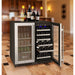 Allavino 30" Wide FlexCount II Tru-Vino 30 Bottle/88 Can Dual Zone Stainless Steel Side-by-Side Wine Refrigerator/Beverage Center 3Z-VSWB15-2S20