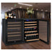 Allavino 47" Wide FlexCount II Tru-Vino 112 Bottle Dual Zone Black Side-by-Side Wine Refrigerator 2X-VSWR56-1B20