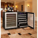 Allavino 47" Wide FlexCount II Tru-Vino 112 Bottle Dual-Zone Stainless Steel Side-by-Side Wine Refrigerator 2X-VSWR56-1S20