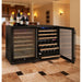 Allavino 47" Wide FlexCount II Tru-Vino 112 Bottle Three Zone Black Side-by-Side Wine Refrigerator 3Z-VSWR5656-B20