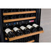 Allavino 47" Wide FlexCount II Tru-Vino 112 Bottle Three Zone Black Side-by-Side Wine Refrigerator 3Z-VSWR5656-B20