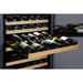 Allavino 47" Wide FlexCount II Tru-Vino 344 Bottle Four Zone Black Side-by-Side Wine Refrigerator 2X-VSWR172-2B20