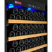 Allavino 63" Wide Vite II Tru-Vino 554 Bottle Dual Zone Black Side-by-Side Wine Refrigerator 2X-YHWR305-1B20