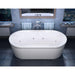 Anzzi 3467RD Atlantis Whirlpools Royale 34 x 67 Oval Freestanding Air & Whirlpool Water Jetted Bathtub