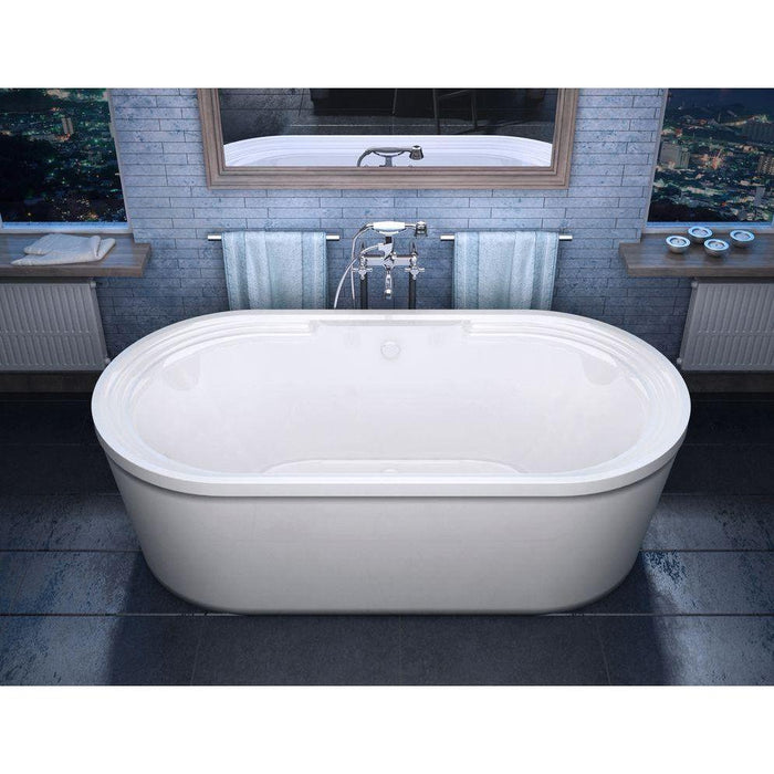 Anzzi 3467RS Atlantis Whirlpools Royale 34 x 67 Oval Freestanding Soaker Bathtub