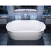 Anzzi 3467RS Atlantis Whirlpools Royale 34 x 67 Oval Freestanding Soaker Bathtub