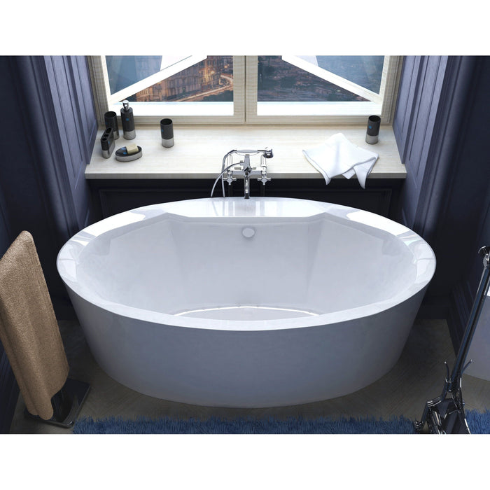 Anzzi 3468SA Atlantis Whirlpools Suisse 34 x 68 Oval Freestanding Air Jetted Bathtub