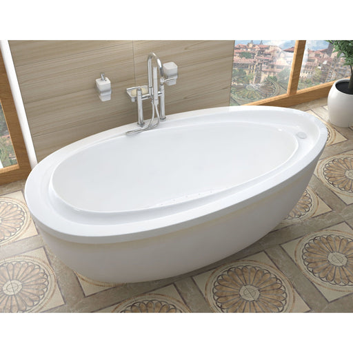 Anzzi 3871BA Atlantis Whirlpools Breeze 38 x 71 Oval Freestanding Air Jetted Bathtub