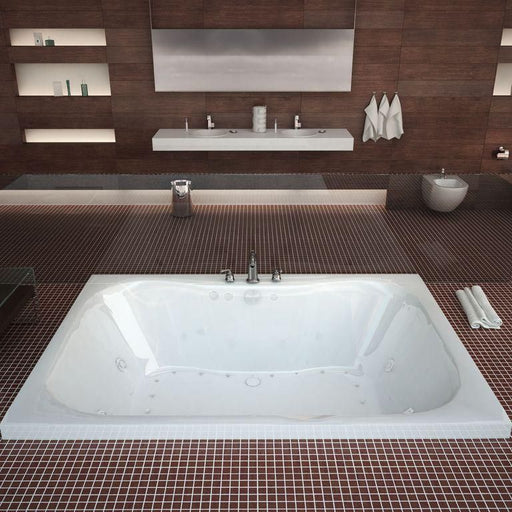 Anzzi 4860NDR Atlantis Whirlpools Neptune 40 x 60 Rectangular Air & Whirlpool Jetted Bathtub