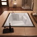 Anzzi 5472C Atlantis Whirlpools Caresse 54 x 72 Rectangular Soaking Bathtub