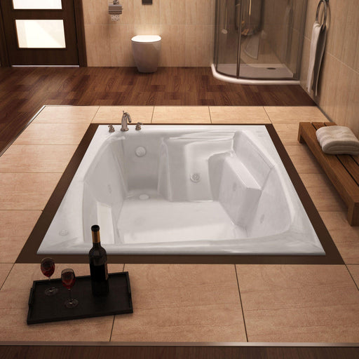 Anzzi 5472CWR Atlantis Whirlpools Caresse 54 x 72 Rectangular Whirlpool Jetted Bathtub