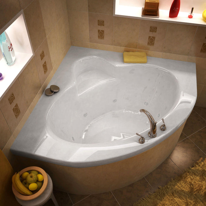 Anzzi 6060A Atlantis Whirlpools Alexandria 60 x 60 Corner Soaking Bathtub