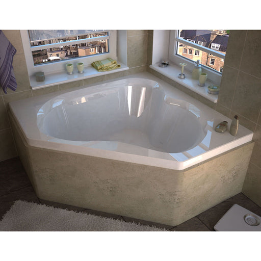 Anzzi 6060CAL Atlantis Whirlpools Cascade 60 x 60 Corner Air Jetted Bathtub