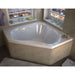 Anzzi 6060CWL Atlantis Whirlpools Cascade 60 x 60 Corner Whirlpool Jetted Bathtub