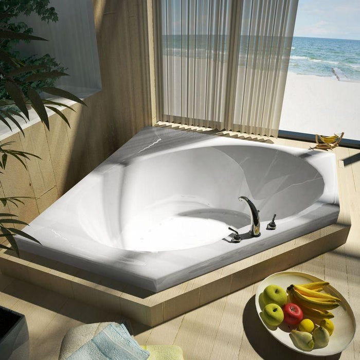 Anzzi 6060EAL Atlantis Whirlpools Eclipse 60 x 60 Corner Air Jetted Bathtub