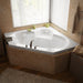 Anzzi 6060S Atlantis Whirlpools Sublime 60 x 60 Corner Soaking Bathtub